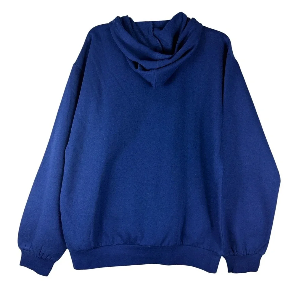 Adidas Mens FL SL Hoodie Dark Blue Fleece Pullover Sweatshirt JY9068 Medium NWT